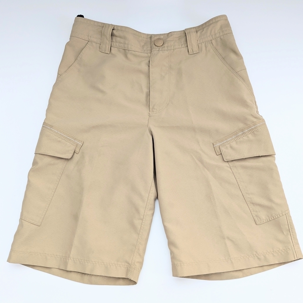 North Face Kids' (Size Medium/10-12) Tan Nylon Cargo Shorts w/Adjustable Waist